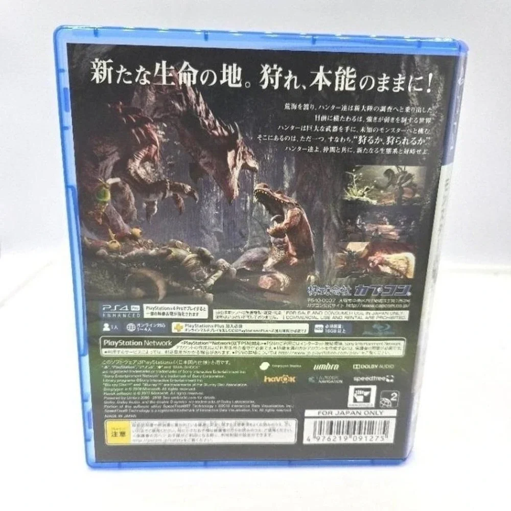 Monster Hunter: World - PlayStation 4 PS4 (Japan Import NTSC-J, Cero C) CIB